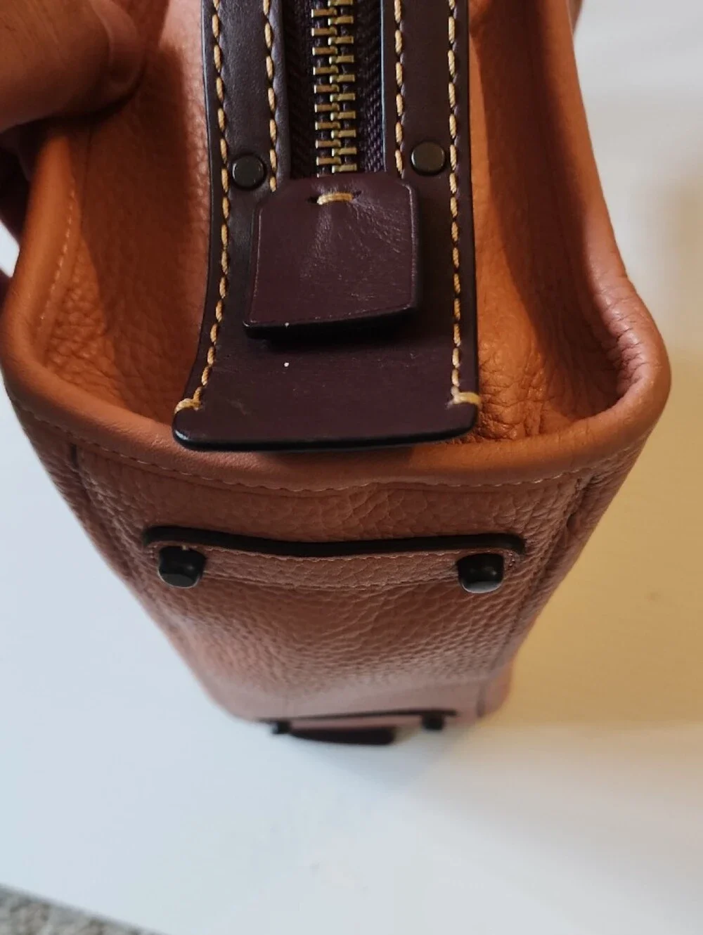 Coach 1941 Rogue 25  In Melon. Pebbled Leather with Genuine Snakeskin Handles.